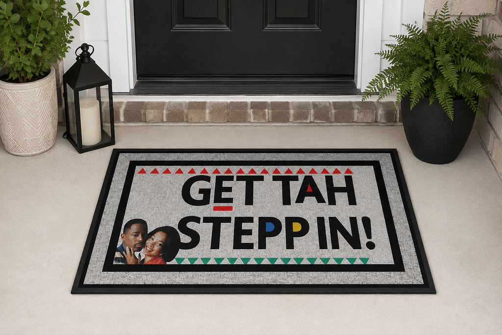 Get Tah Steppin' Funny Welcome Doormat | Indoor & Outdoor Entry Mat