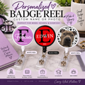 Personalized Badge Reel | Custom Name or Photo