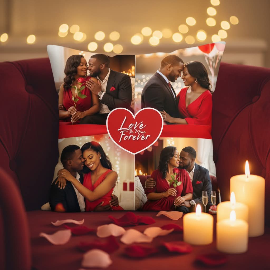Love of Mine Forever Personalized Photo Pillow