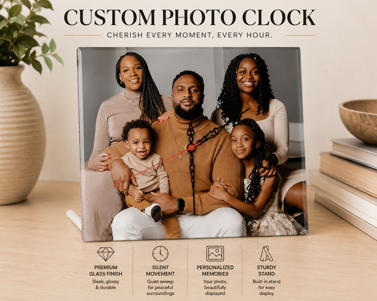 Glass Photo Clock